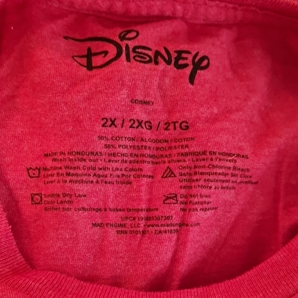 Disney DuckTales Red Men's Shirt in Excellent Used Condition Sz 2Xl - Picture 2 of 4